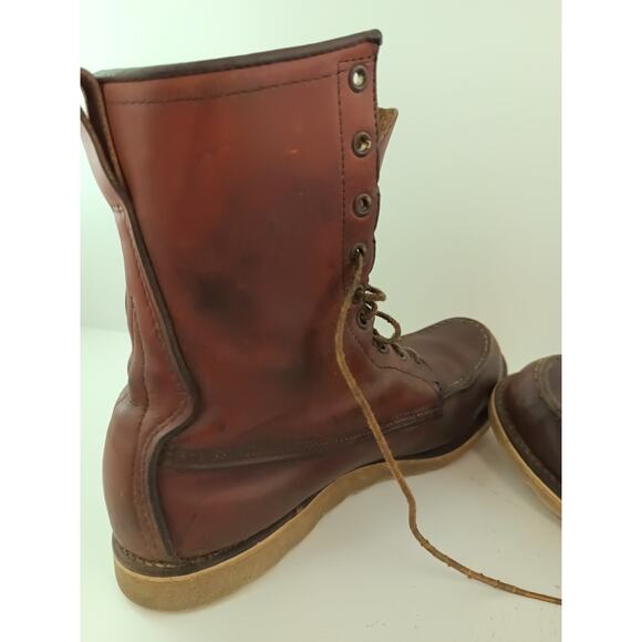 Vintage Red Wing Irish Setter Sport Boot USA Men's Moc Toe Work Boots See Desc - Picture 7 of 16